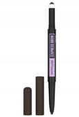maybelline brow satin duo kredka do brwi 05 black brown 2w1