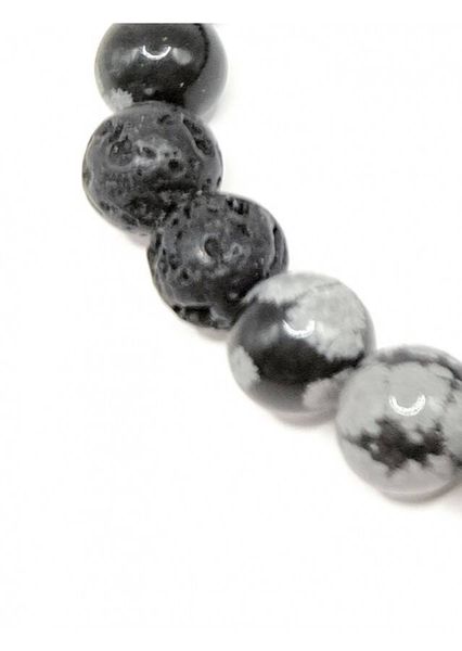 Bransoletka OBSYDIAN LAWA zdjęcie 1