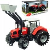 Duży Traktor Ciągnik NAPĘD Otwierane Drzwi Podnoszona łyżka kiper
