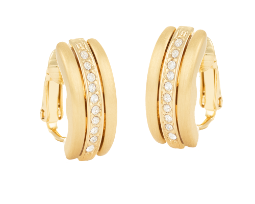 klipsy z rzędem kryształków z kolekcji classic (e7284au p.mat) na Arena.pl