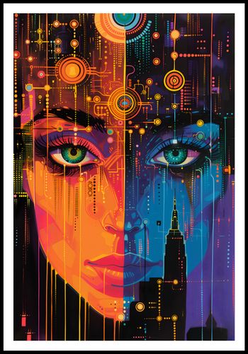 Plakat 67,5x100cm Cyfrowa Psyche na Arena.pl