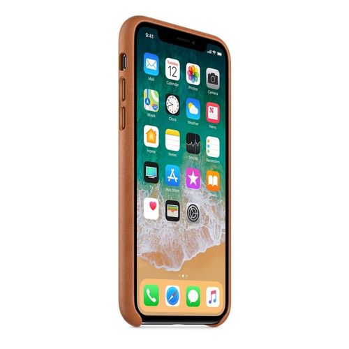 Apple iPhone X Leather Case - Saddle Brown na Arena.pl