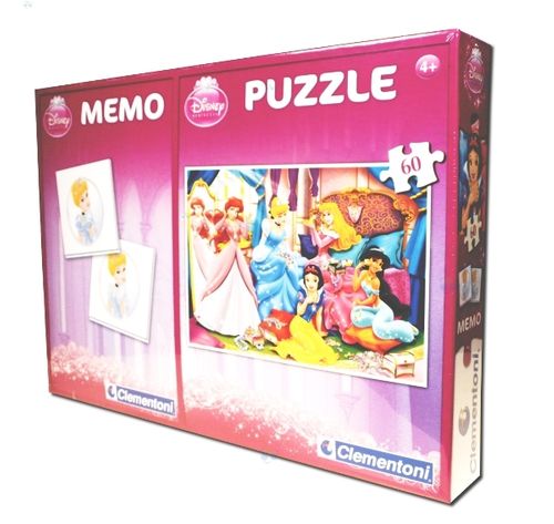 PUZZLE 60 el. + MEMO POCKET PRINCESS na Arena.pl