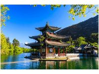 60X40CM STARE MIASTO LIJIANG OBRAZ