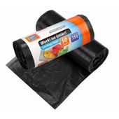 Worki na śmieci HDPE 35l  50 szt. czarne
