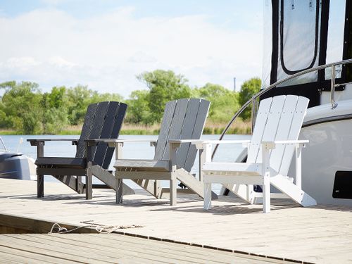 Krzesło ogrodowe białe ADIRONDACK na Arena.pl