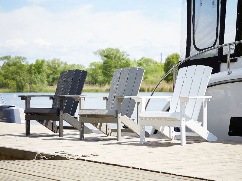 Krzesło ogrodowe białe ADIRONDACK zdjęcie 4