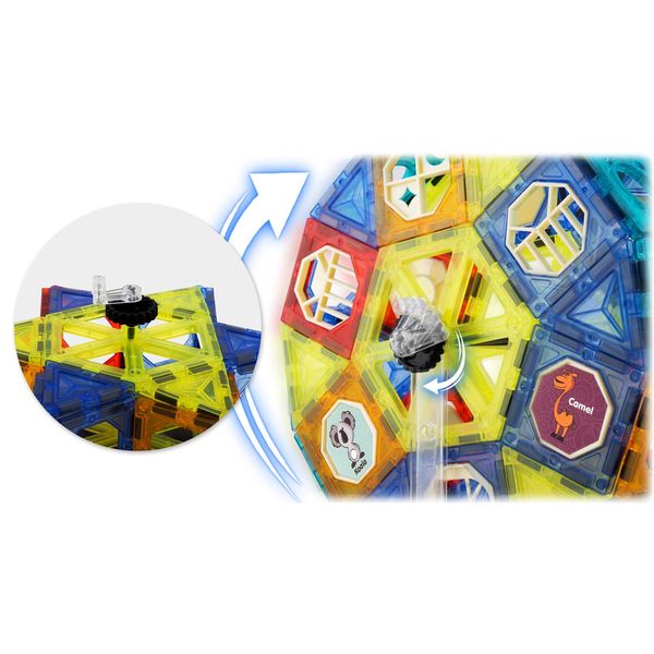 Klocki magnetyczne z karuzela RK-769 Ricokids zdjęcie 12