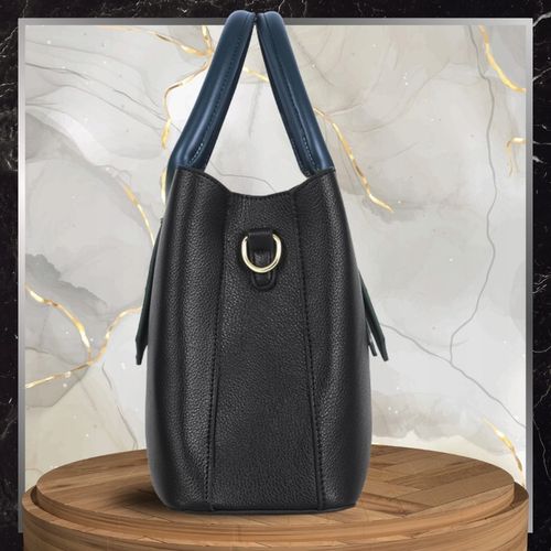 Torebka Skórzana Damska Czarna Na Ramię Torba Elegancka Pojemna Klasyczna na Arena.pl