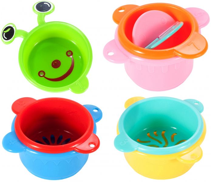 Kubeczki Przelewowe do Kąpieli 7 elementów. zdjęcie 7