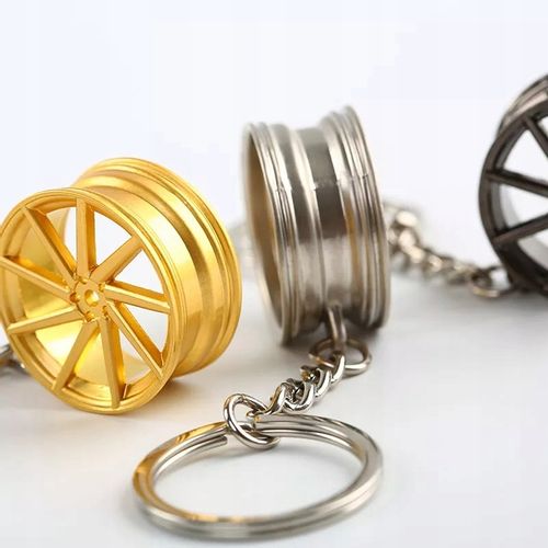 Brylok breloczek samochodowy Alufelga Srebrna NFS Alusy Chromowana Felga na Arena.pl