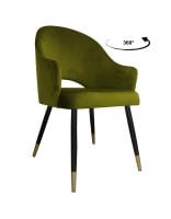 Krzesło obrotowe Velvet podstawa czarno-złota BL75