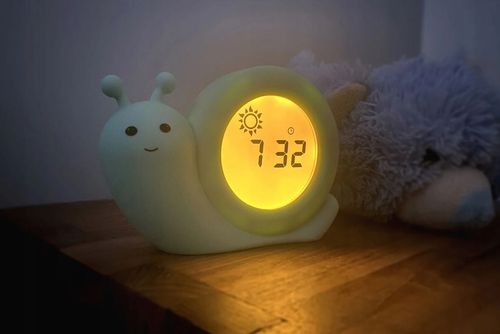 ALECTO ŚLIMAK TRENER SNU 2w1 BUDZIK LAMPKA NOCNA 8524 na Arena.pl