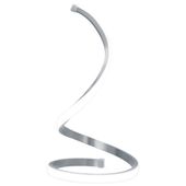 Futurystyczna lampa stołowa Anais LED 4,8W 4000K srebrna wstęga