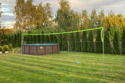 SIATKA do SIATKÓWKI BADMINTONA zestaw do gry plażowej słupki DUNLOP na Arena.pl