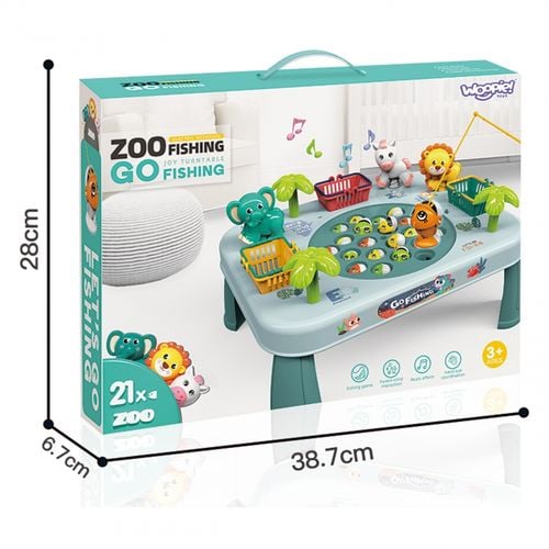 GRA ZRĘCZNOŚCIOWA INTERAKTYWNY STOLIK  ŁOWIENIE RYB ZIELONY na Arena.pl