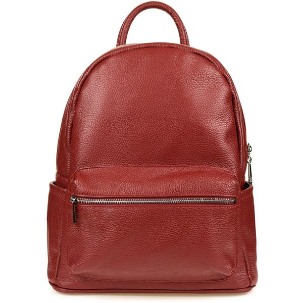 Skórzany plecak A4 duży pojemny do szkoły Włoski kremowy P16 zdjęcie 2