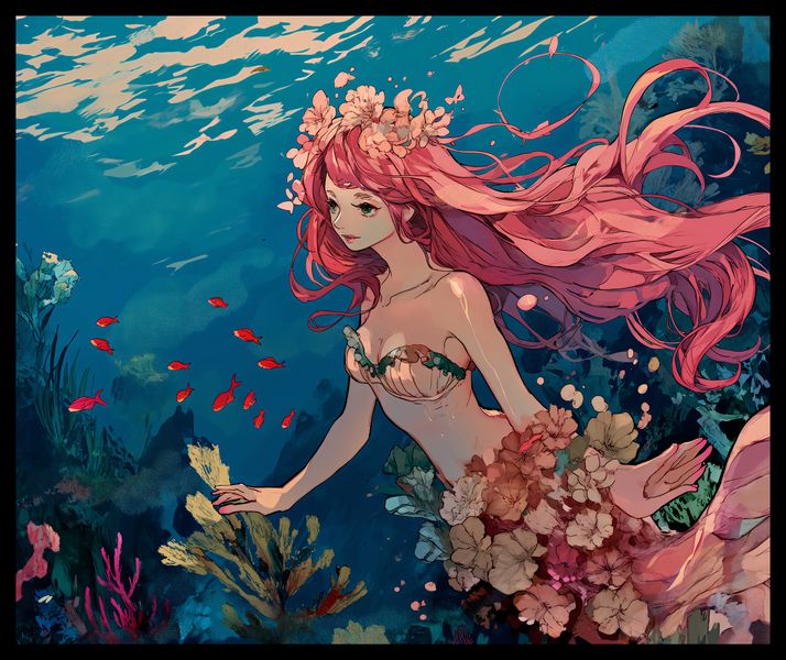Plakat 60x50cm Nimfa Oceanu zdjęcie 2