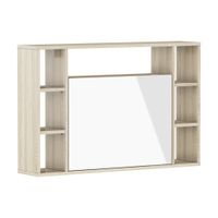 Biurko wiszące MUSE dąb sonoma / biały połysk