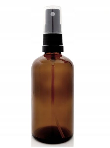 Butelka szklana brązowa 100 ml z atomizerem czarnym spray 10szt na Arena.pl