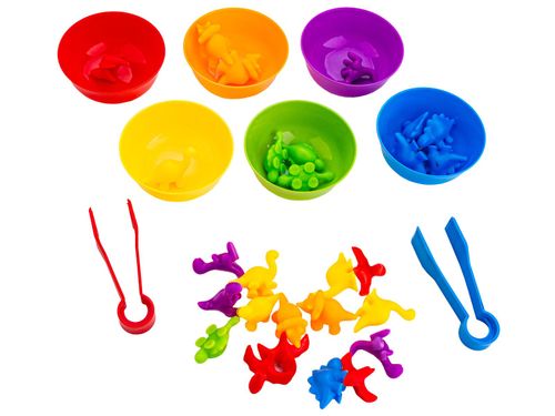 GRA DLA DZIECI, NAUKA LICZENIA, DINOZAURY KLOCKI na Arena.pl