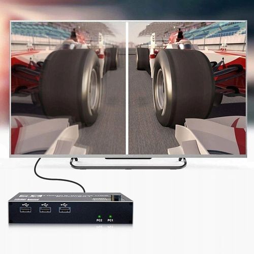 Przełącznik KVM HDMI 2.0 USB Switch 4K/60Hz 3xUSB na Arena.pl