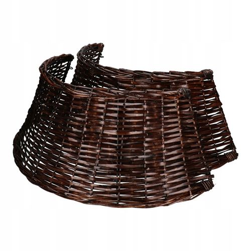 OSŁONA WIKLINOWA POD CHOINKE 70 cm KOSZ WIKLINOWY CIEMNY BRĄZ STOJAKA BOHO na Arena.pl