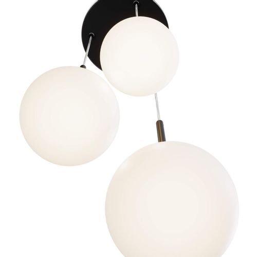 Potrójna lampa wisząca Basic Form MOD321PL-03B zwisy czarne na Arena.pl