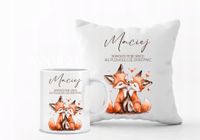 Zestaw PODUSZKA i KUBEK nadruk PREZENT WALENTYNKI z imieniem dla chłopaka