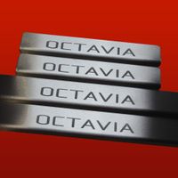 Listwa progowa SKODA OCTAVIA MK3 Stal nierdzewna 304 mat 4szt