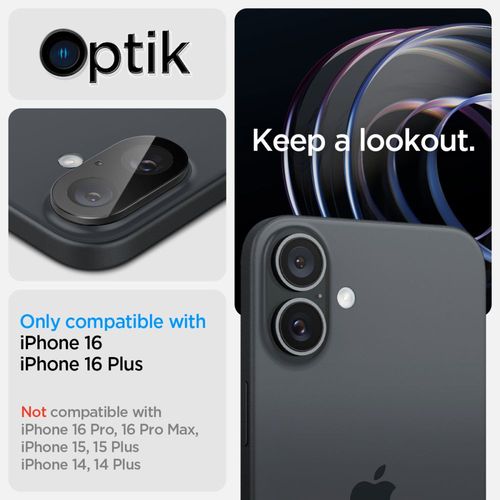 osłona aparatu spigen optik glas.tr camera protector 2-pack iphone 16 na Arena.pl