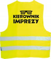 KAMIZELKA ODBLASKOWA z nadrukiem KIEROWNIK IMPREZY