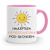 Dla Imprezowicza Imprezowiczki Kubek Różowy Z Nadrukiem Ze Zdjęciem