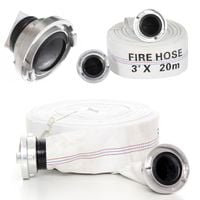 Wąż strażacki wody z 3'' calowymi złączami 20 m kraft&dele KD782