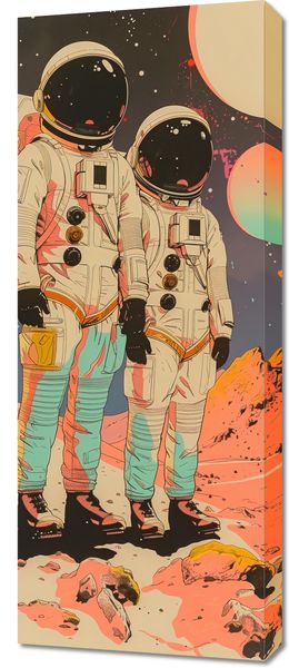 Obraz 40x100cm Astrounauci Kosmonauci zdjęcie 1