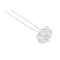 Szpilki do włosów KWIAT perełki i dżety 2szt. - śr.17 mm