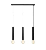 Nowoczesna lampa wisząca Sencillo do salonu tuby czarne