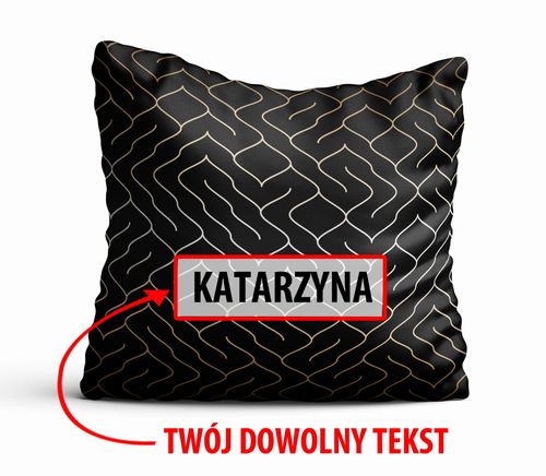 Poduszka Dekoracyjna GEOMETRYCZNA  z Twoim napisem G06 na Arena.pl