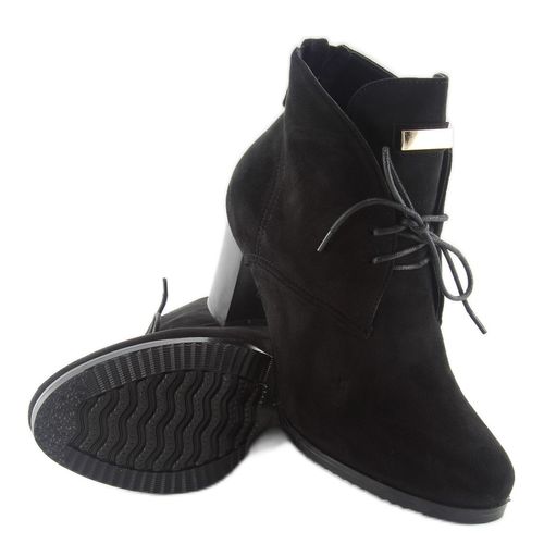 Botki sznurowane 55-518 black r.40 na Arena.pl