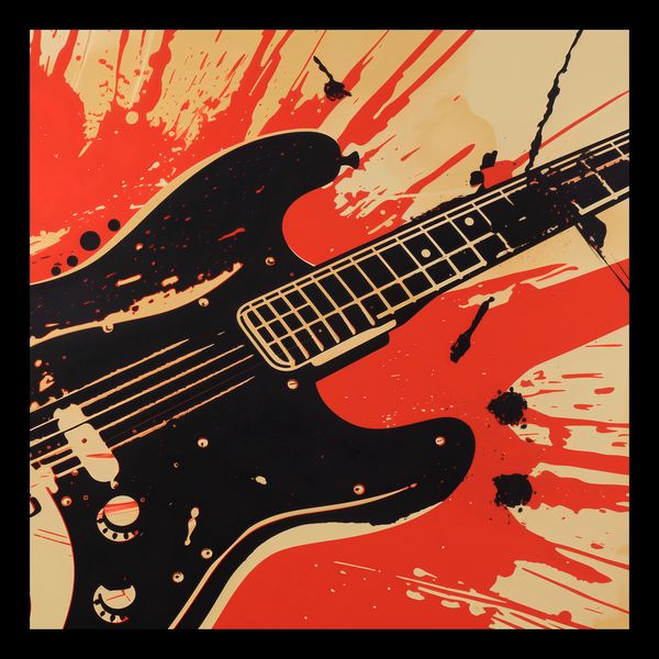 Plakat 30x30cm Gitara Elektryczna zdjęcie 2