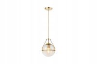 LAMPA WISZĄCA GTV DROP OS-DRO2-40-DEC ZŁOTY / TRANSPARENTNY