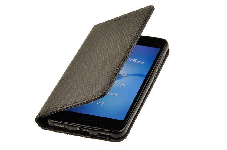 Etui Smart do HUAWEI Y6 2017 / Y5 2017 czarny zdjęcie 1
