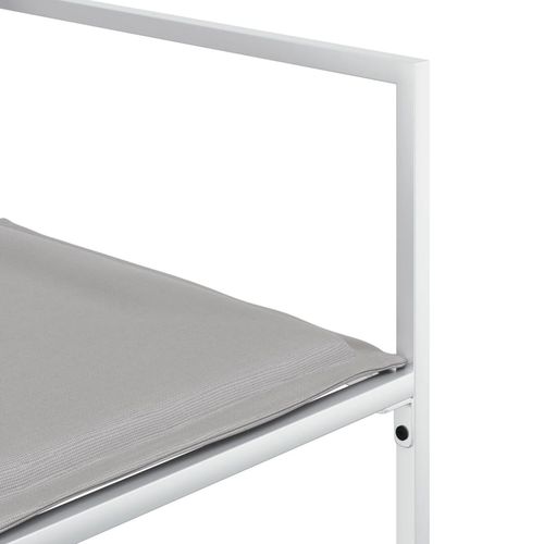 17-cz. zestaw mebli ogrodowych z poduszkami, biały, textilene na Arena.pl