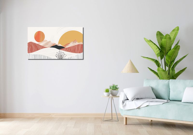 Obraz 90x50cm Roztańczone Słońce zdjęcie 2