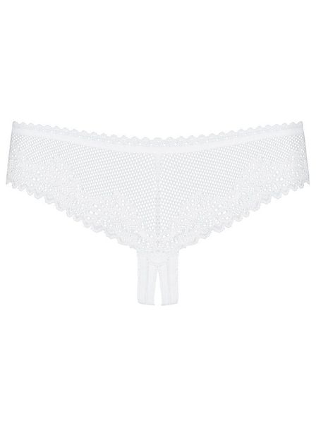 Otwarte Stringi Damskie - Obsessive Alabastra S/M zdjęcie 4