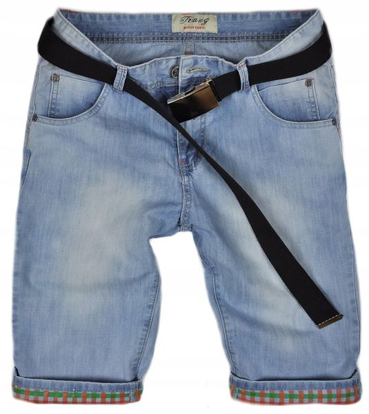 Meskie krotkie spodenki JEANS szorty 1346 29 zdjęcie 2