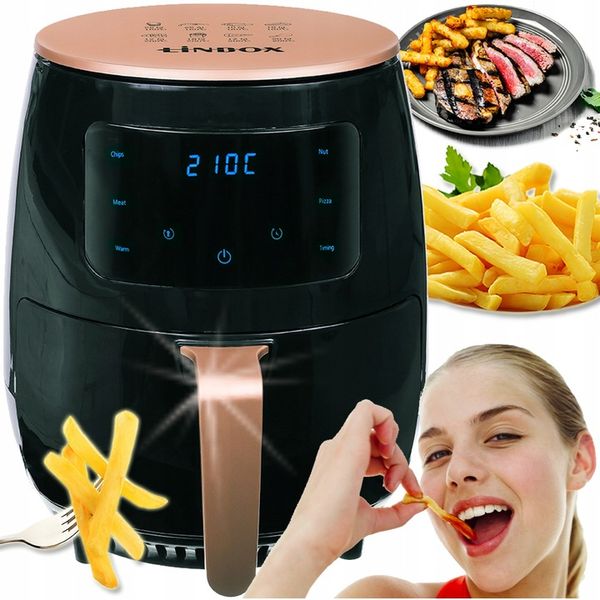 Frytkownica bezolejowa beztłuszczowa panel dotykowy 5 programów 4,5L 1400W zdjęcie 1