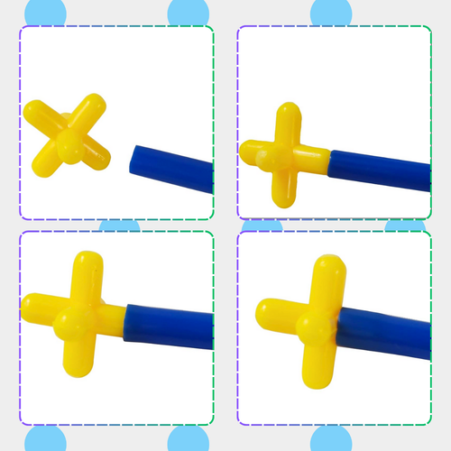 zestaw klocków konstrukcyjnych 800 elementów kreatywne słomki dla dzieci na Arena.pl