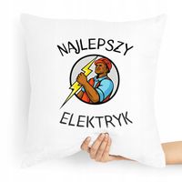 Poduszka Prezent Dla Elektryka Najlepszy Elektryk Z Nadrukiem Ze Zdjęciem