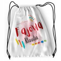 Plecak Dla Klaudii Sportowy Szkolny Worek Torba Z Nadrukiem Ze Zdjęciem